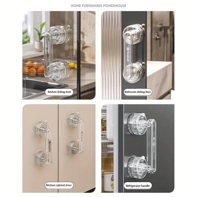 Crystal Suction Door Handle